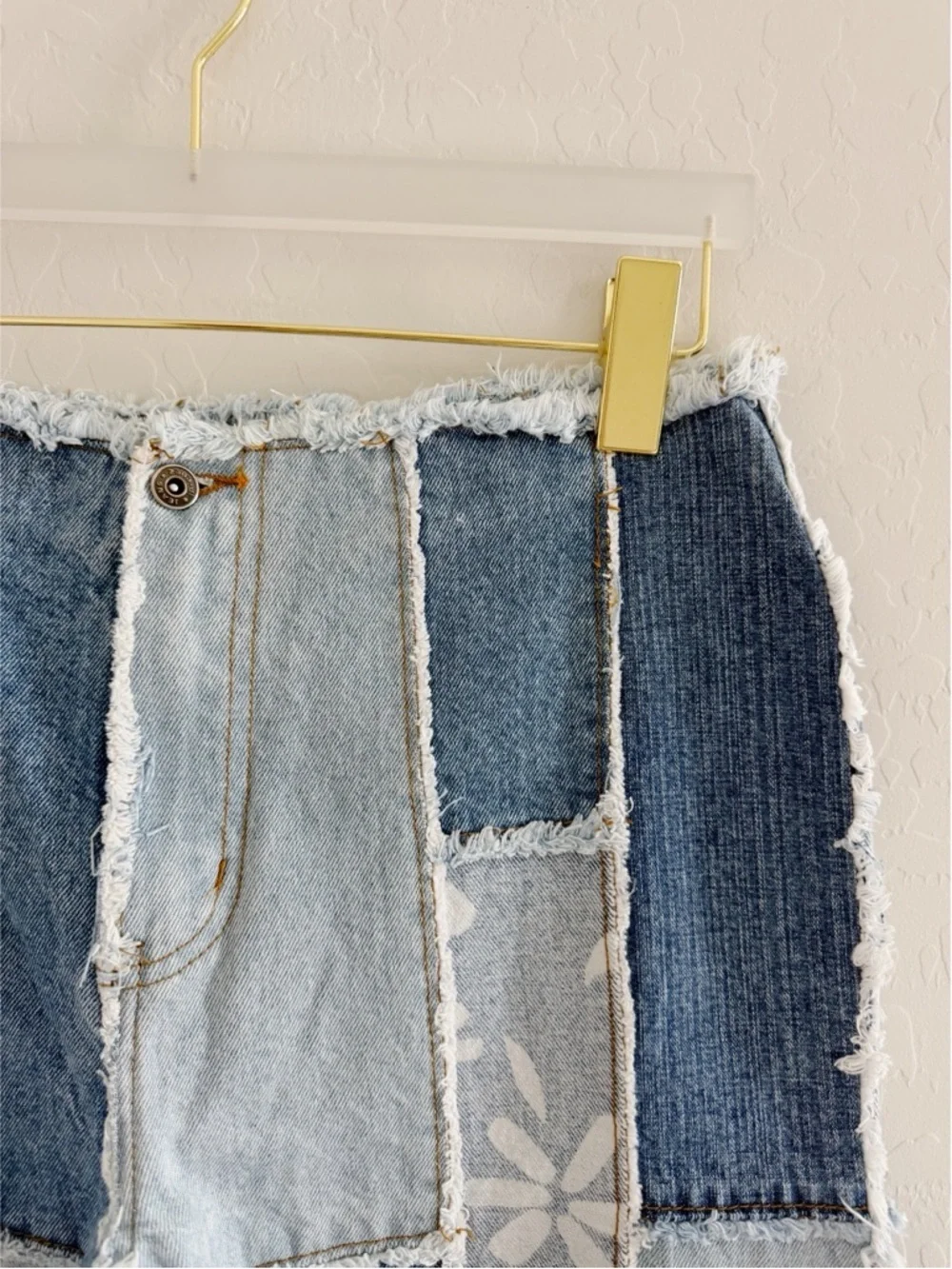 Vintage Zana Di Coastal Cowgirl Patchwork Hippie Coconut Girl Jeans Kick Flare